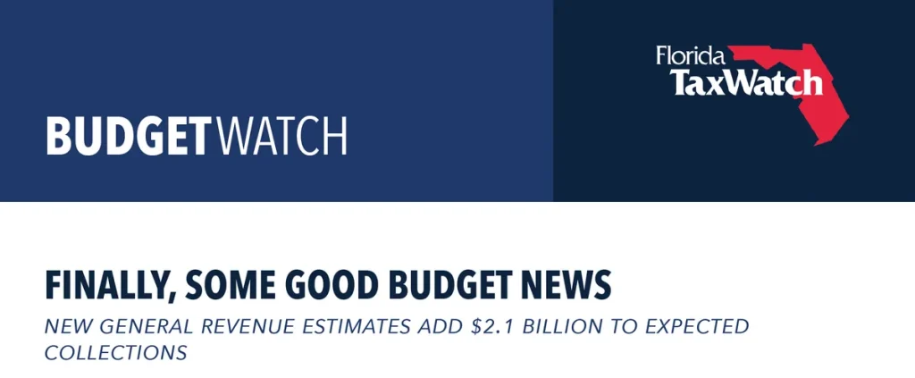 Budget Watch – Finally, Some Good Budget News