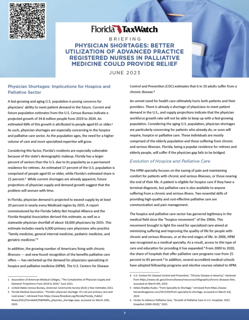 Physician Shortages: Better Utilization of Advanced Practice Registered Nurses in Palliative Medicine Could Provide Relief – Revised